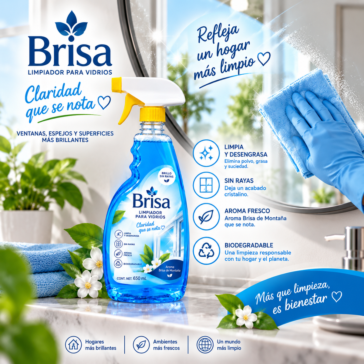 Limpiador para Vidrios BRISA