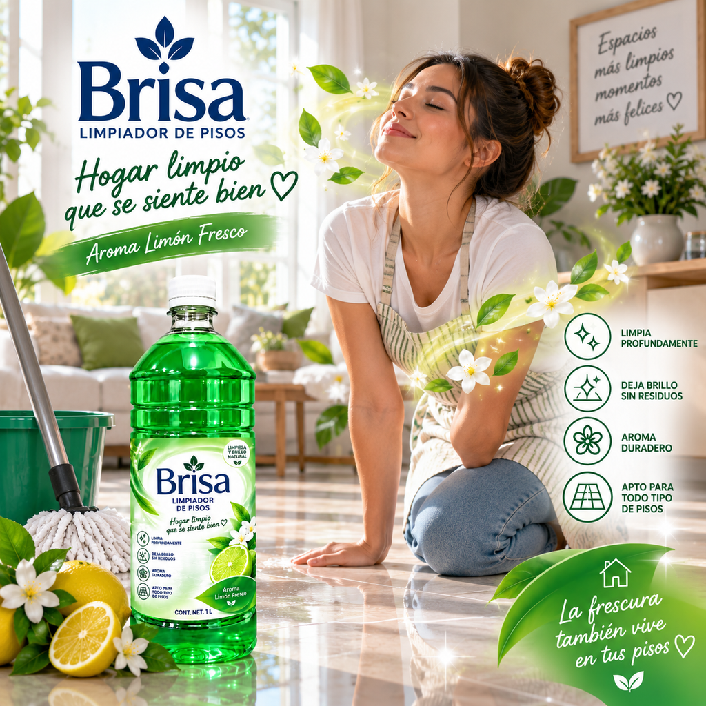 Limpiador de Pisos BRISA – Limón Fresco