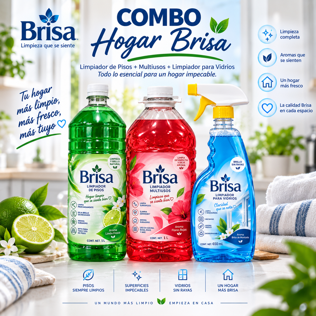 Combo Hogar BRISA – Limpieza Completa para tu Hogar