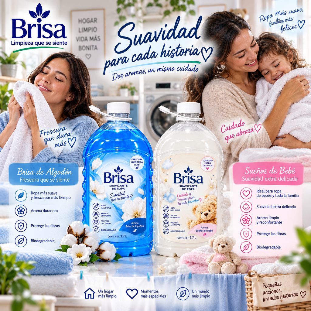 Combo Suavizantes BRISA – Suavidad para toda la familia